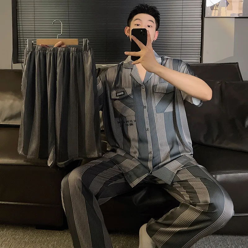 Good fortune Men Pajama Sets-5
