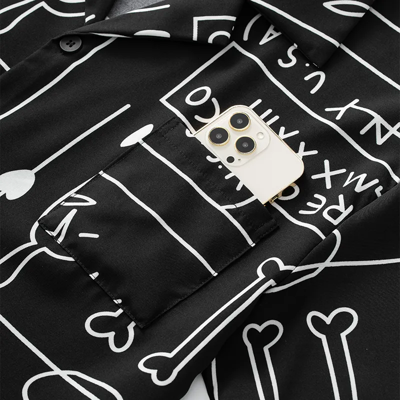 Good fortune Men Pajama Sets-4