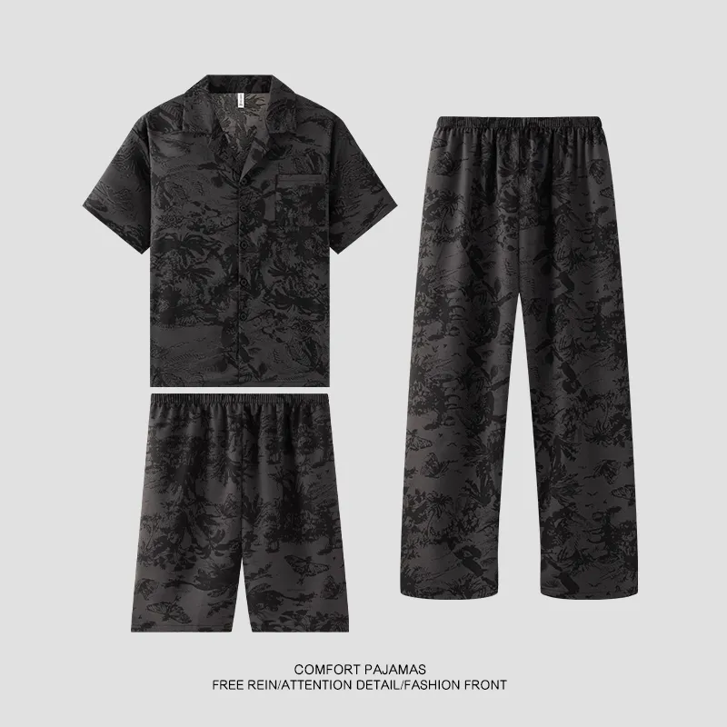 Good fortune Men Pajama Sets-2
