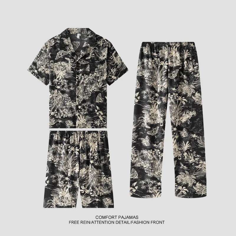 Good fortune Men Pajama Sets-2