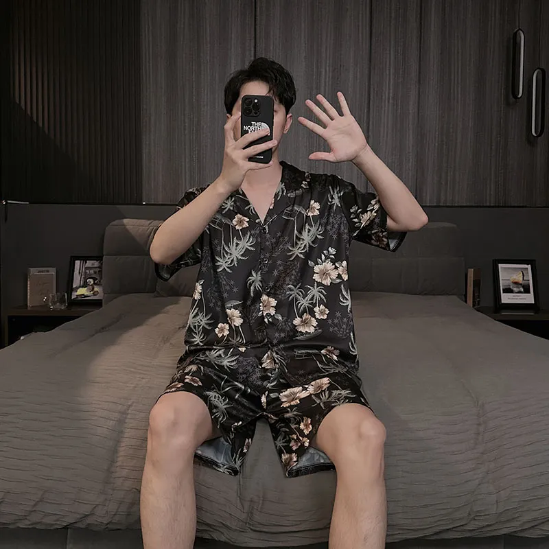 Good fortune Men Pajama Sets-1