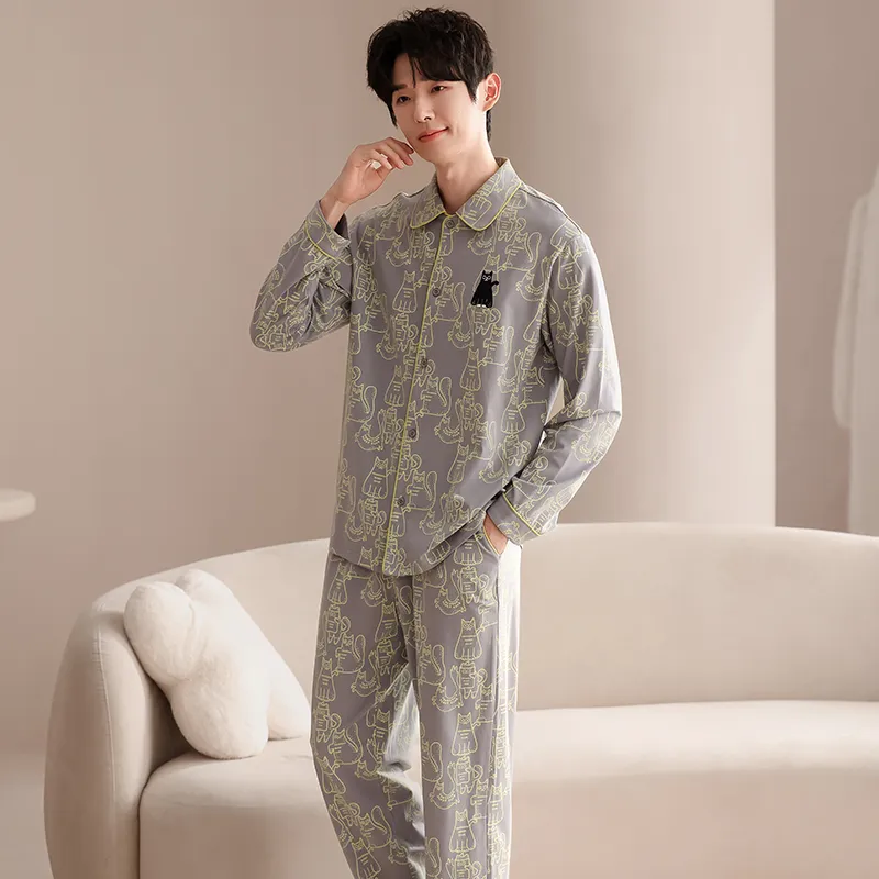 Good Fortune Pajama Set Men's Image Color-6