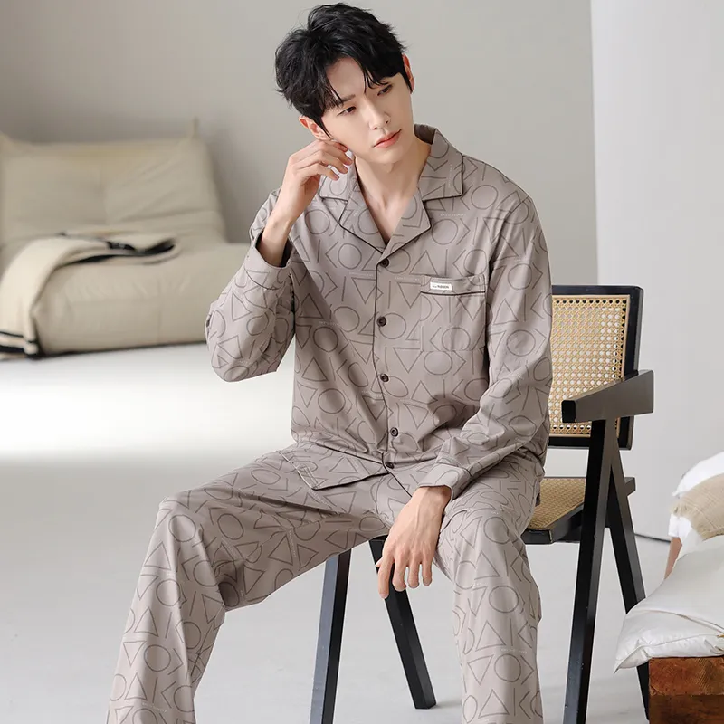Good Fortune Pajama Set Men's Image Color-1