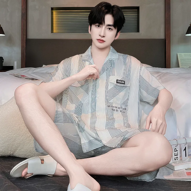 Good fortune Men Pajama Sets-4