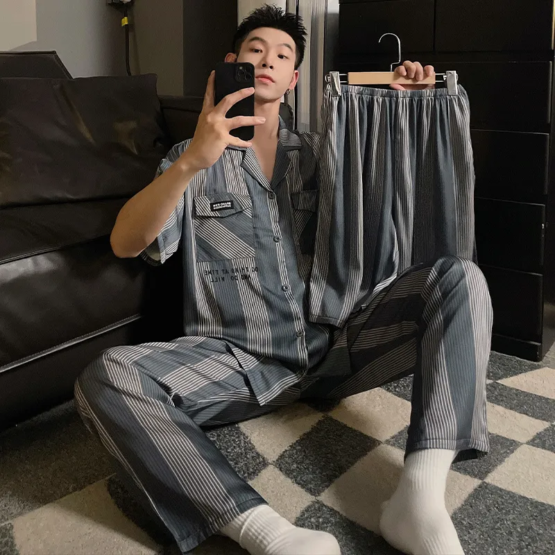 Good fortune Men Pajama Sets-2