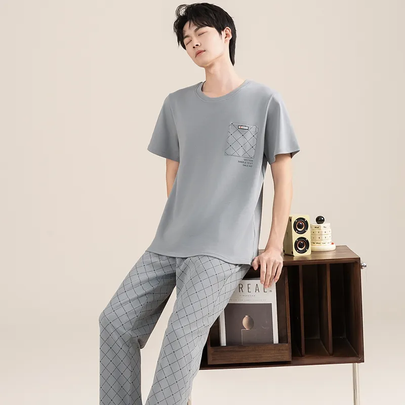 Good fortune Men Pajama Sets-4