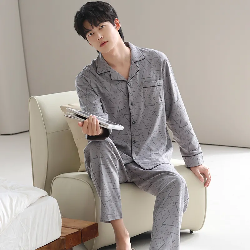Good Fortune Pajama Set Men's Image Color-4