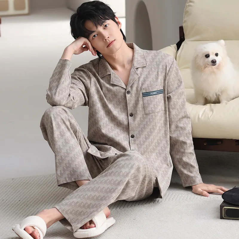 Good Fortune Pajama Set Men's Image Color-3