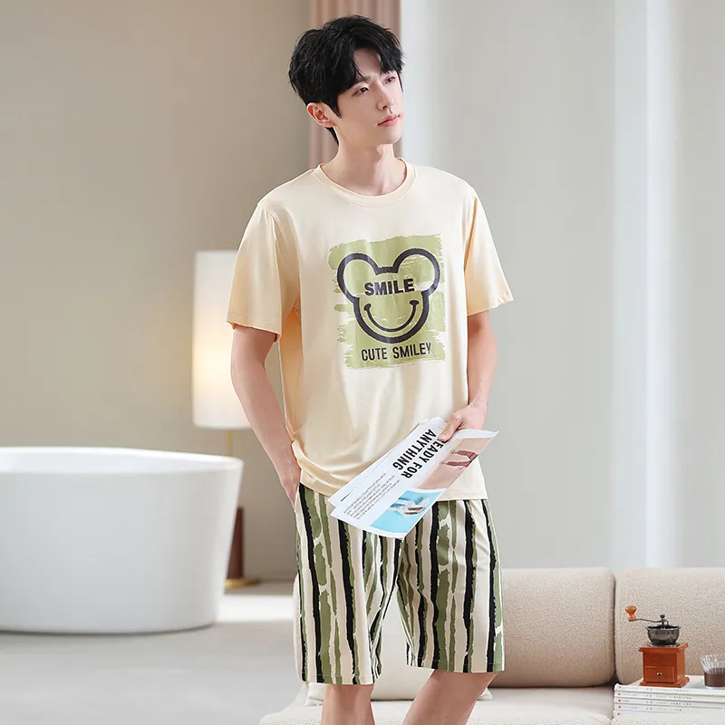 Good fortune Men Pajama Sets-3