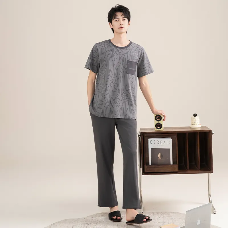 Good fortune Men Pajama Sets-3