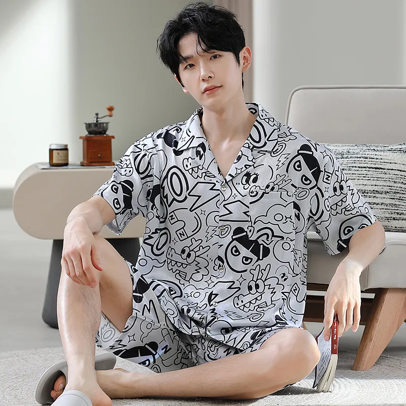Good Fortune Pajama Set Men's Image Color-1