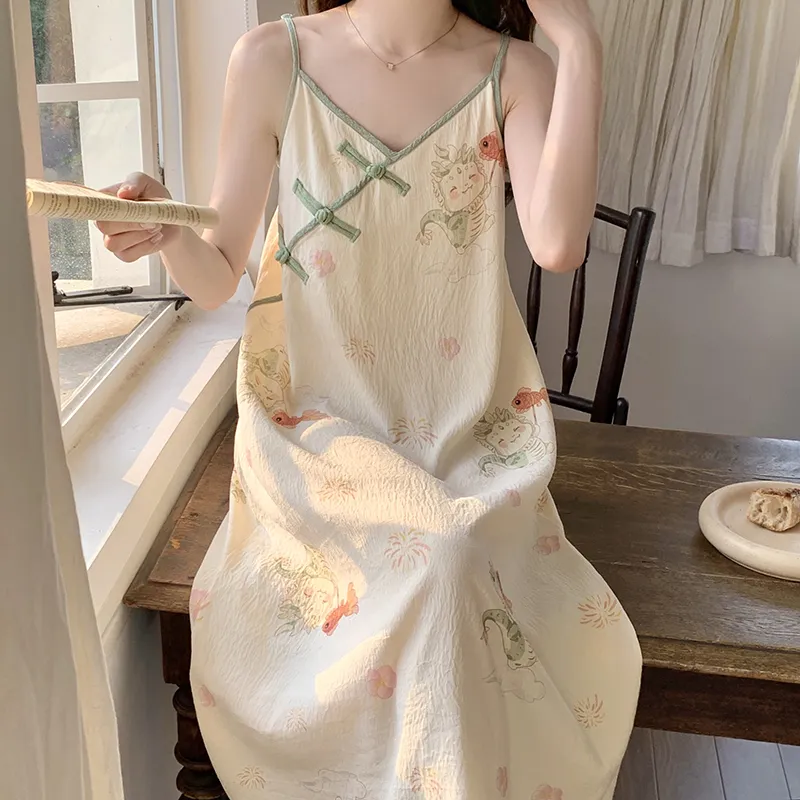 Good fortune Women's Nightgowns-4
