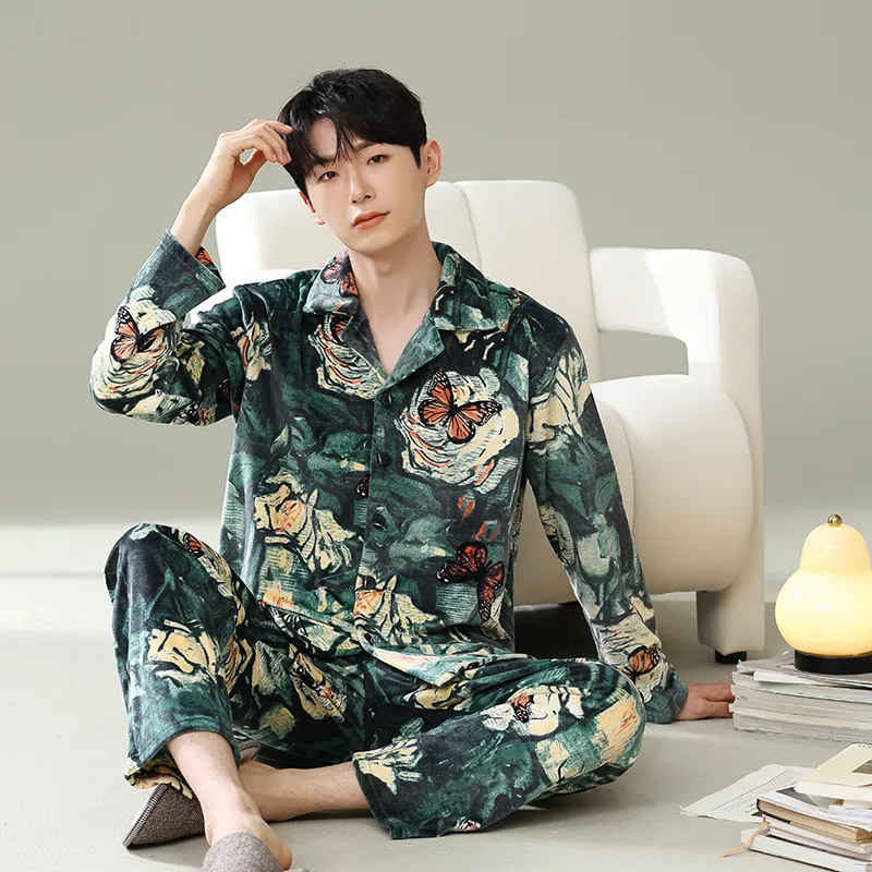 Good Fortune Pajama Set Men's Image Color-3