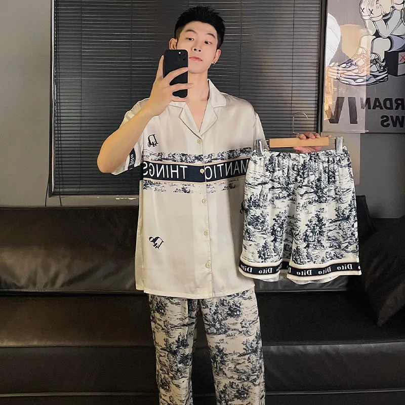 Good fortune Men Pajama Sets-1