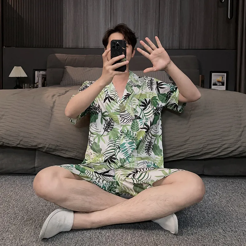 Good fortune Men Pajama Sets-4