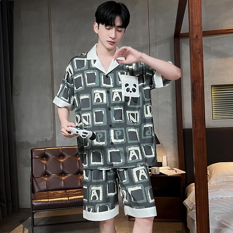 Good fortune Men Pajama Sets-2