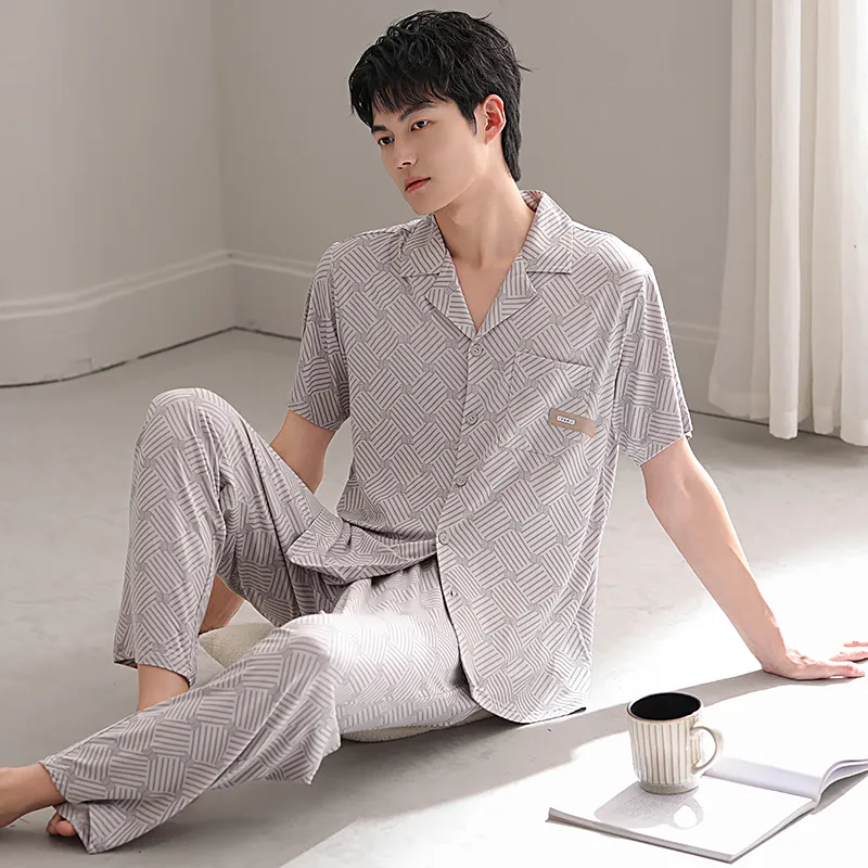 Good fortune Men Pajama Sets-6