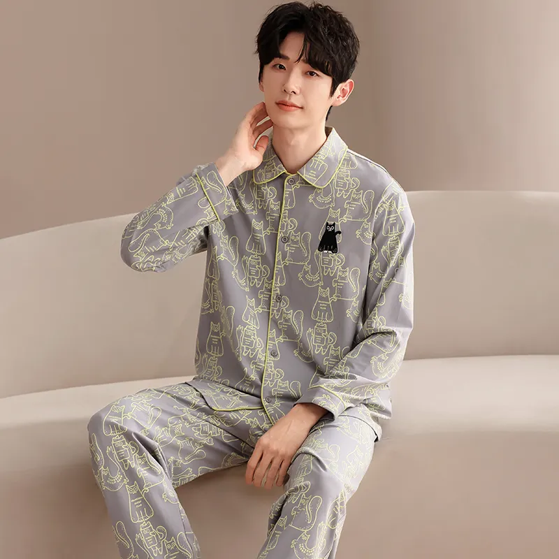 Good Fortune Pajama Set Men's Image Color-4