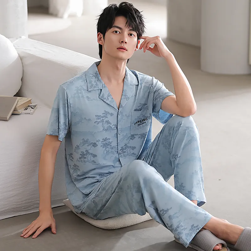Good fortune Men Pajama Sets-6