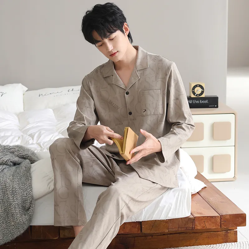 Good Fortune Pajama Set Men's Image Color-5