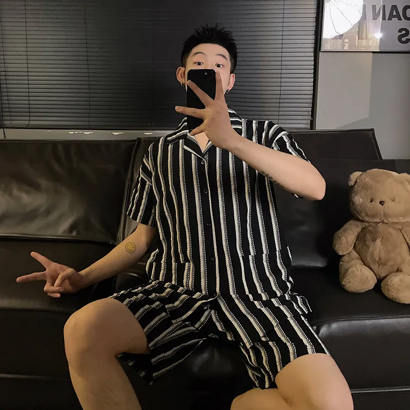 Good fortune Men Pajama Sets-4