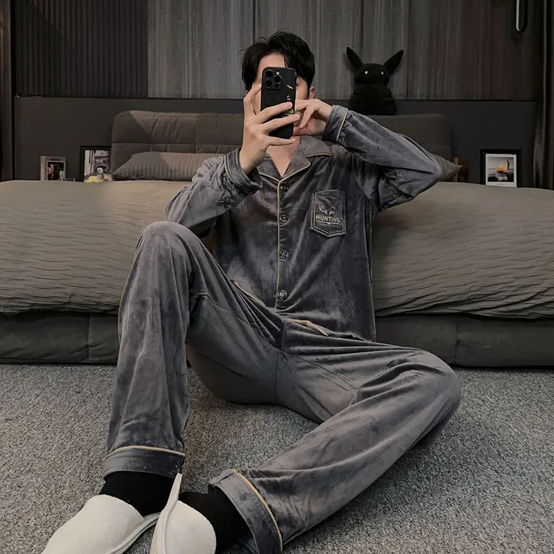 Good Fortune Pajama Set Men's Image Color-5