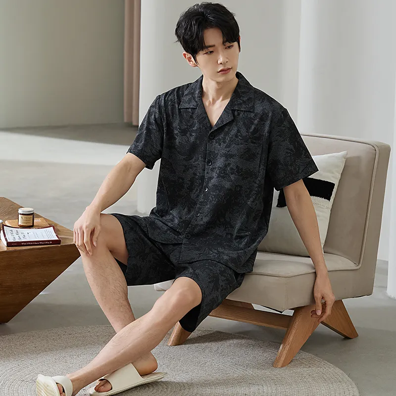Good Fortune Pajama Set Men's Image Color-4