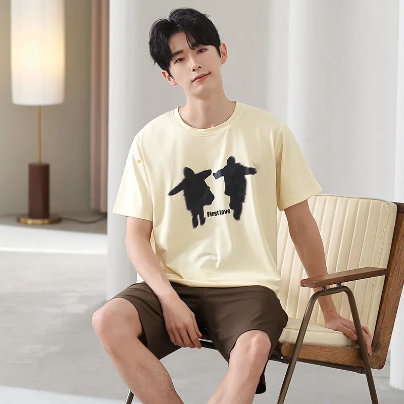 Good fortune Men Pajama Sets-3