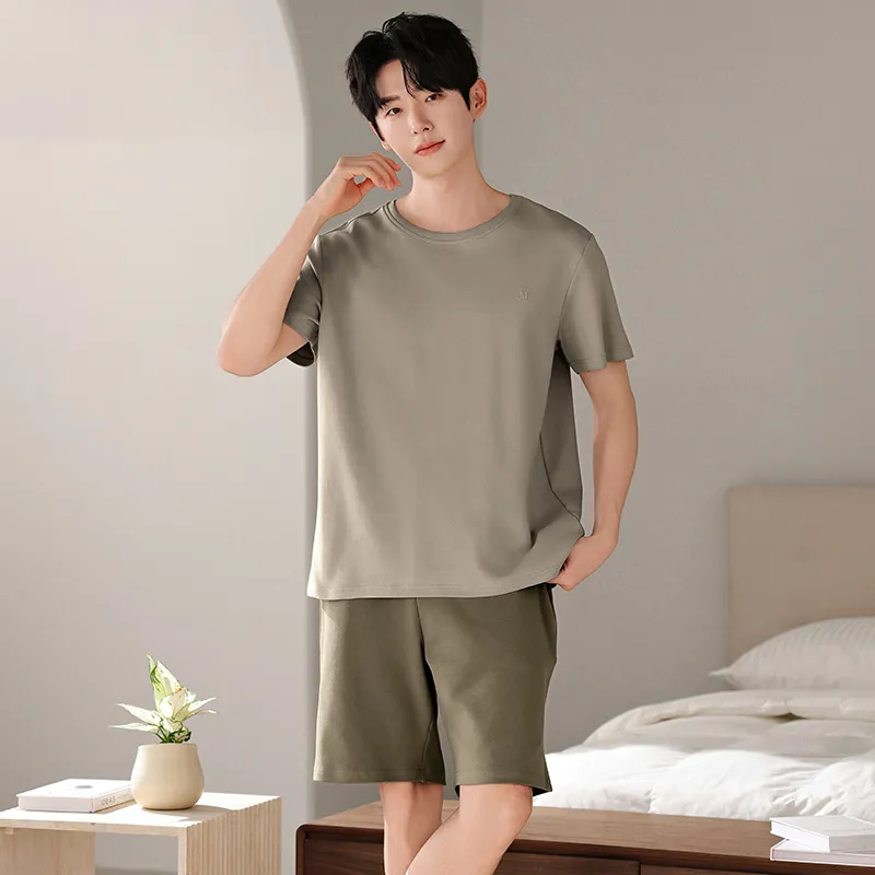 Good Fortune Pajama Set Men's Light Umber-2