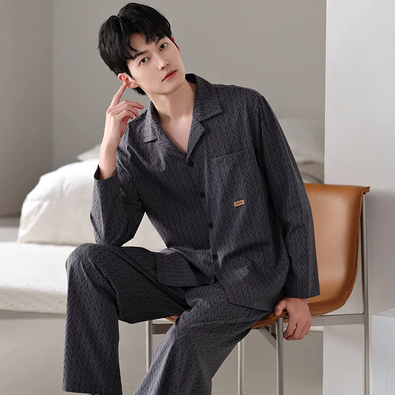 Good Fortune Pajama Set Men's Image Color-4