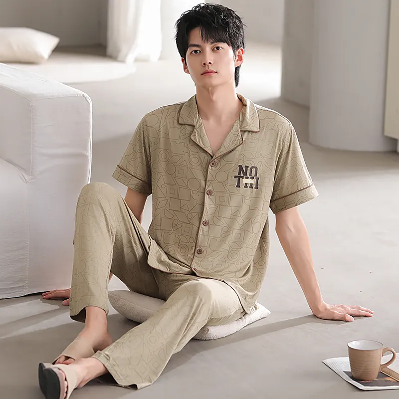 Good fortune Men Pajama Sets-5