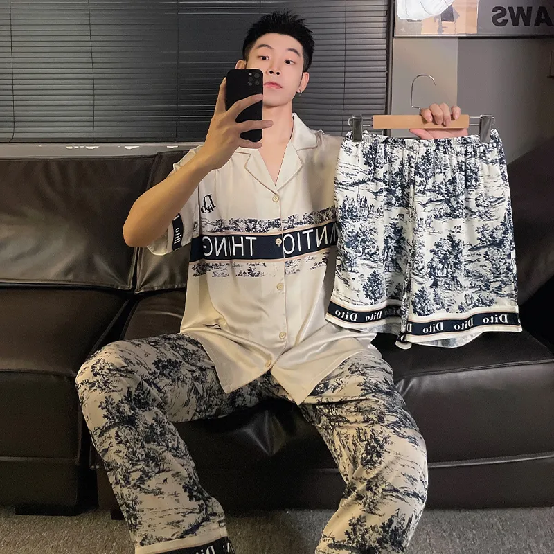 Good fortune Men Pajama Sets-2
