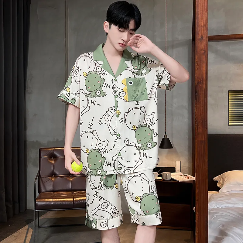 Good fortune Men Pajama Sets-1