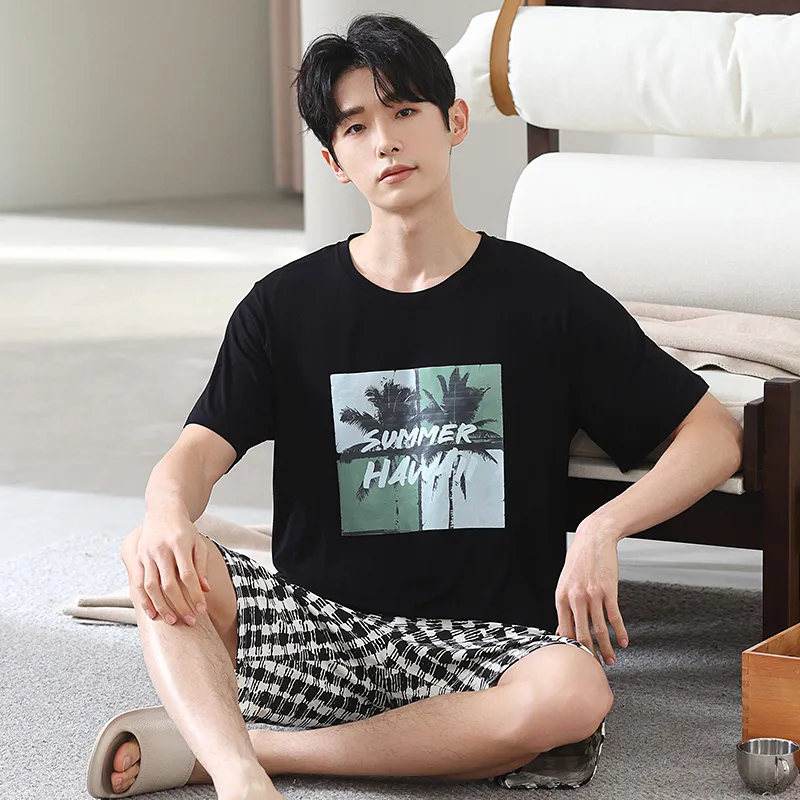 Good fortune Men Pajama Sets-4
