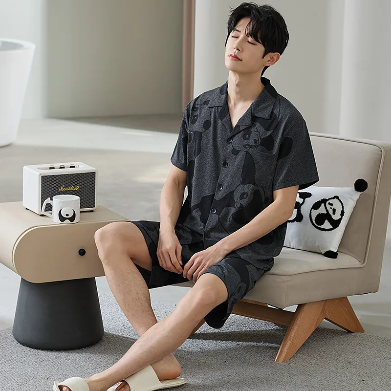 Good Fortune Pajama Set Men's Image Color-4