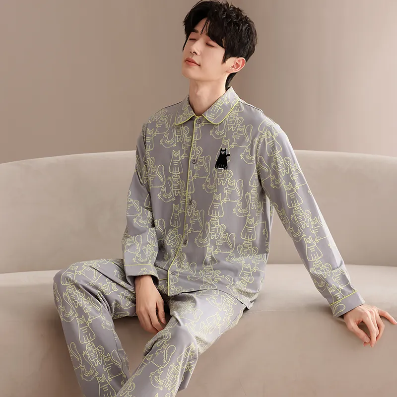 Good Fortune Pajama Set Men's Image Color-1