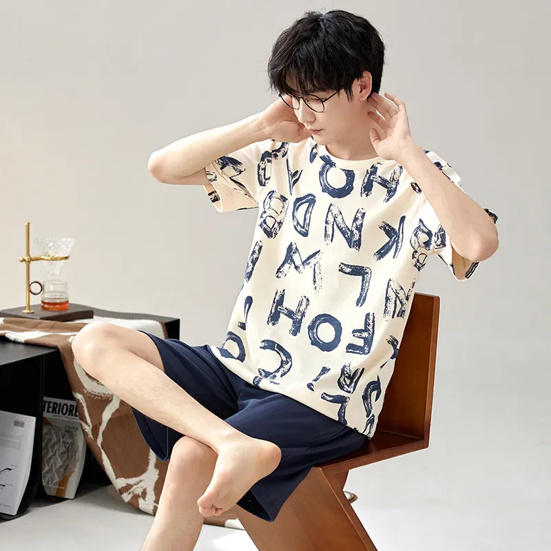Good fortune Men Pajama Sets-3