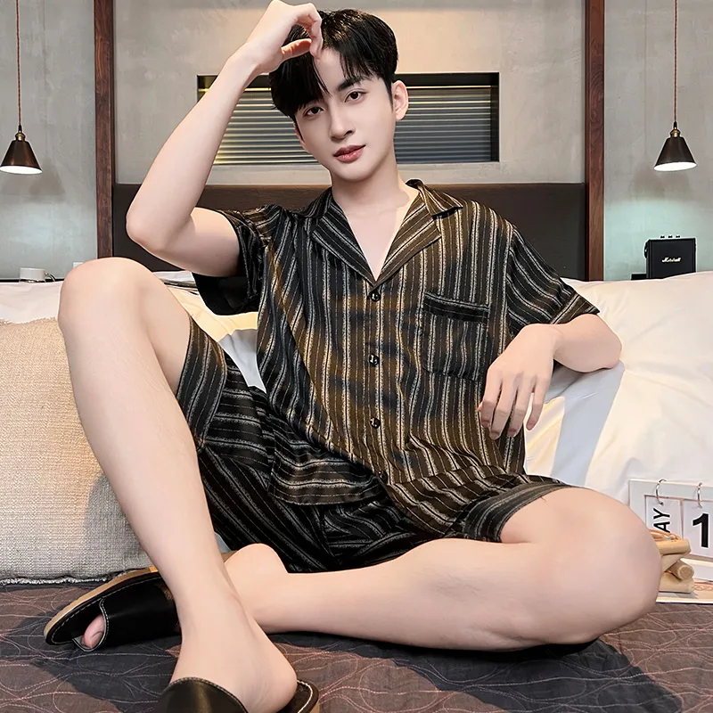 Good fortune Men Pajama Sets-4