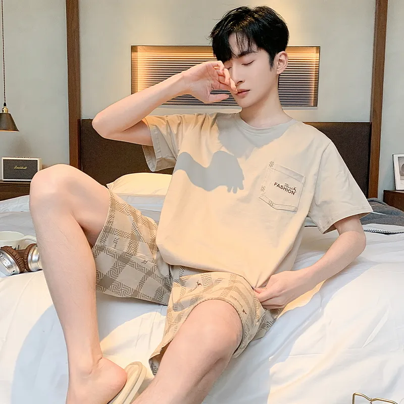 Good fortune Men Pajama Sets-4