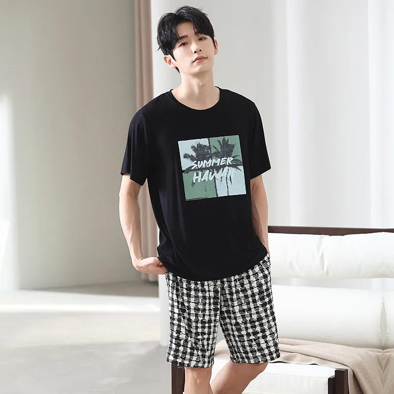 Good fortune Men Pajama Sets-2