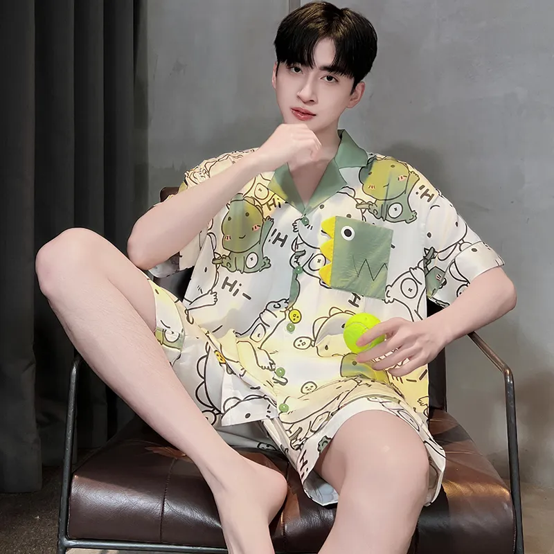 Good fortune Men Pajama Sets-3
