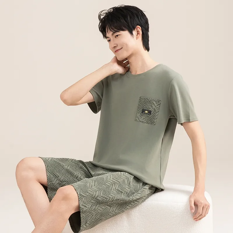 Good fortune Men Pajama Sets-7
