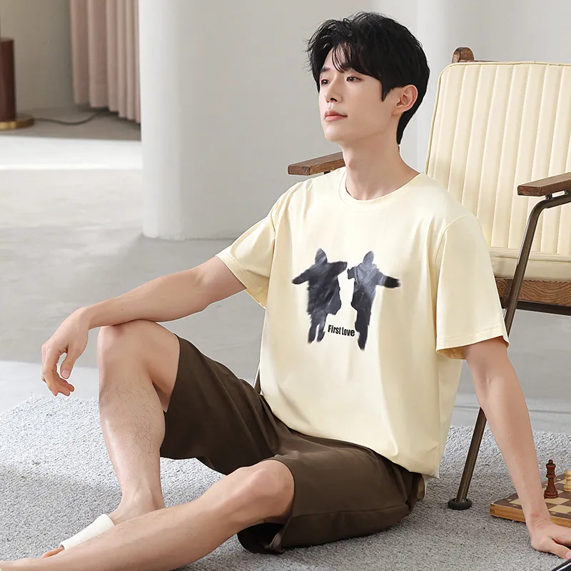 Good fortune Men Pajama Sets-5