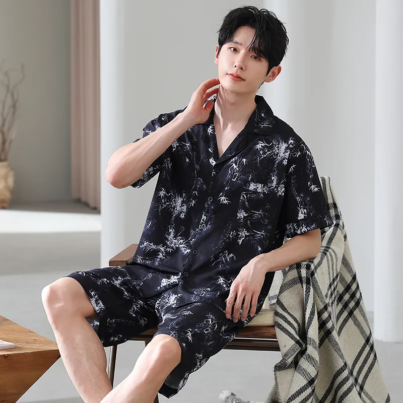 Good Fortune Pajama Set Men's Image Color-2