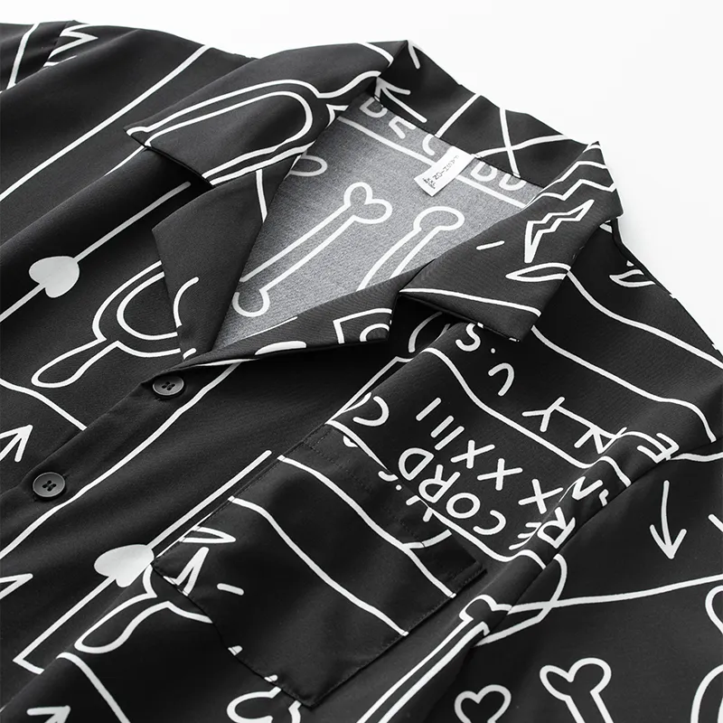 Good fortune Men Pajama Sets-3