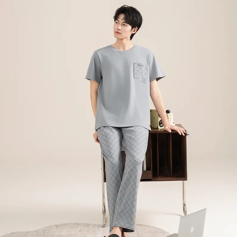 Good fortune Men Pajama Sets-6