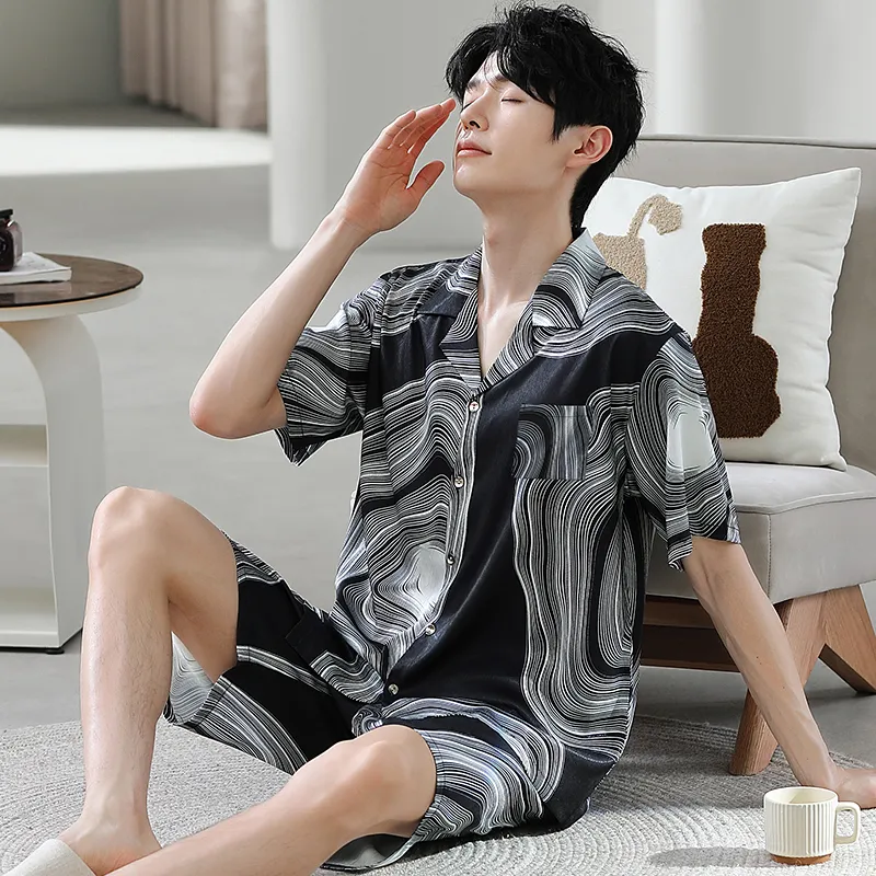 Good Fortune Pajama Set Men's Image Color-1