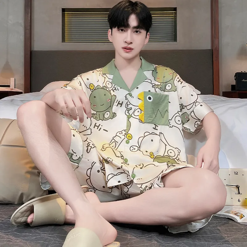Good fortune Men Pajama Sets-5
