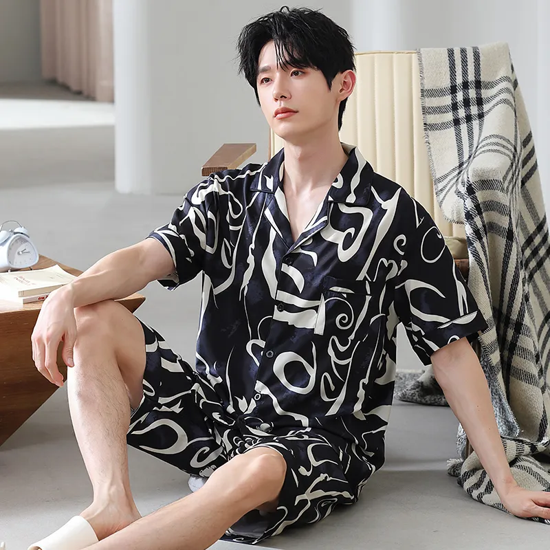 Good Fortune Pajama Set Men's Image Color-2