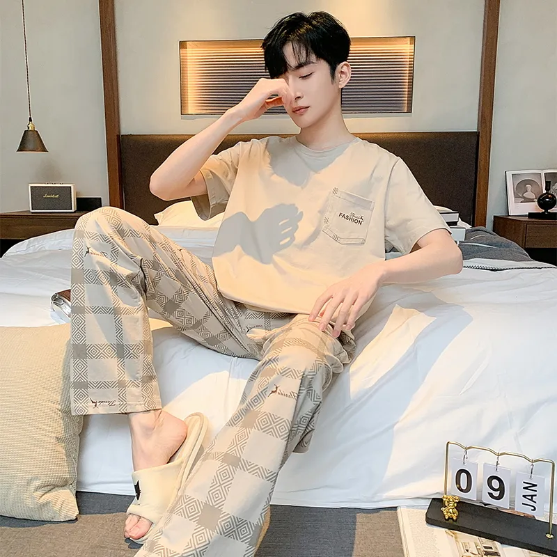 Good fortune Men Pajama Sets-2
